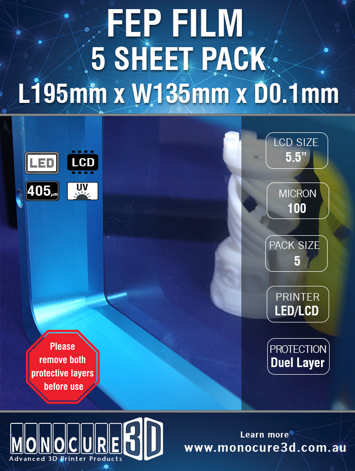 FEP FILM 200 Micron (5 Sheet Pack)