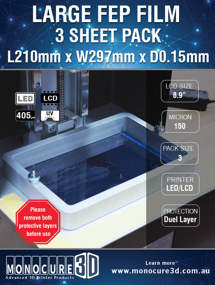 XL FEP FILM 150 Micron (3 Sheet Pack)